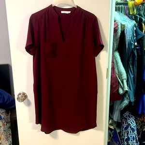 Maroon swing dress size L by Lush